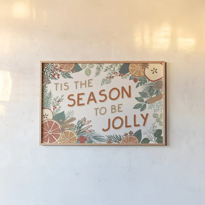 Holiday Spice I by Laura Marshall. shown as a paper print in a natural frame. Available as a archival giclee rolled canvas, fine art paper, or poster print. SKU 67385i.