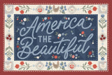 Homespun Americana I v2 by Laura Marshall. SKU 104921i. Archival Giclee Fine art print for wall decor.