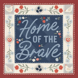 Homespun Americana III v2 by Laura Marshall. SKU 104923a. Archival Giclee Fine art print for wall decor.