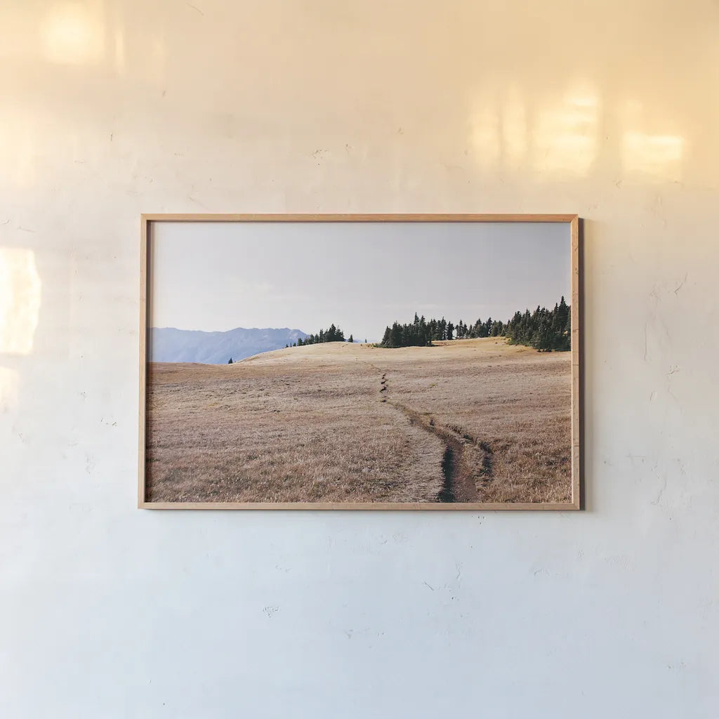 Hurricane Hill I by Laura Marshall. shown as a paper print in a natural frame. Available as a archival giclee rolled canvas, fine art paper, or poster print. SKU 63268i.