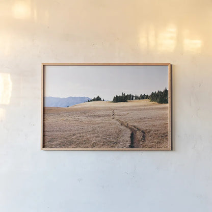 Hurricane Hill I by Laura Marshall. shown as a paper print in a natural frame. Available as a archival giclee rolled canvas, fine art paper, or poster print. SKU 63268i.