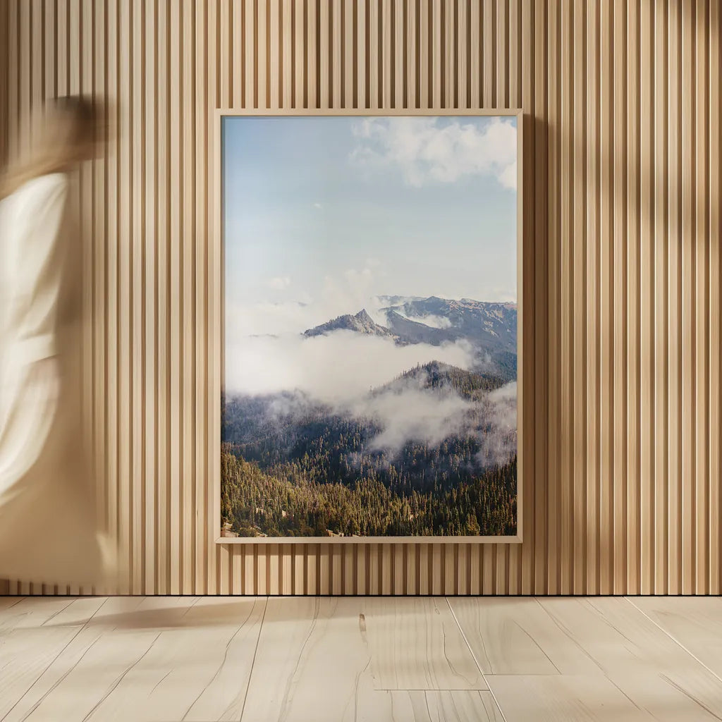 Hurricane Ridge I by Laura Marshall. shown as over sized large wall art. Available as an archival giclee rolled canvas, fine art paper, or poster print. SKU 63265h.