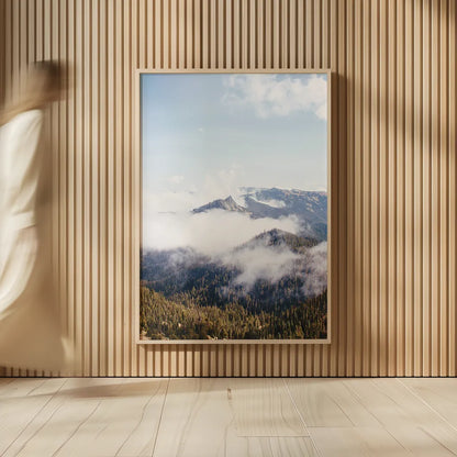 Hurricane Ridge I by Laura Marshall. shown as over sized large wall art. Available as an archival giclee rolled canvas, fine art paper, or poster print. SKU 63265h.