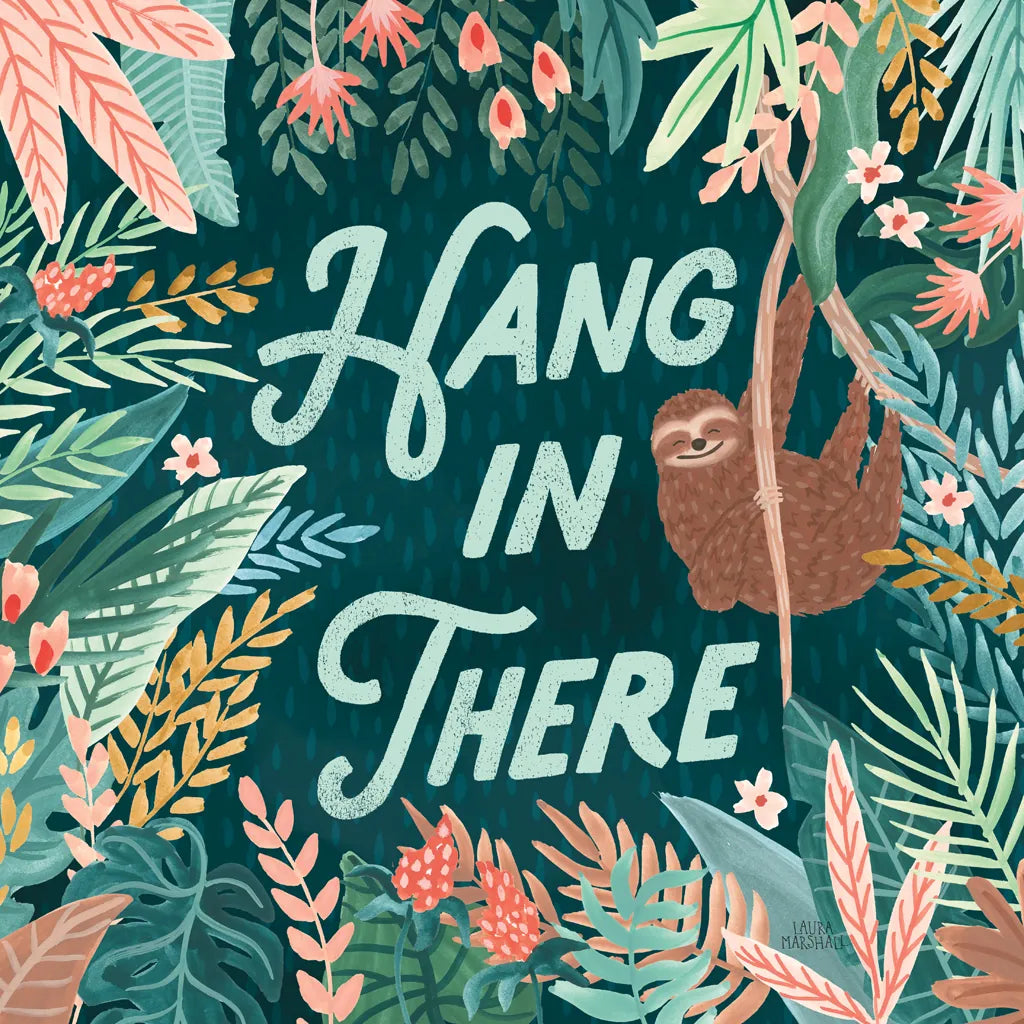 Jungle Hangout II by Laura Marshall. SKU 55741a. Archival Giclee Fine art print for wall decor.