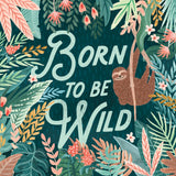 Jungle Hangout II Born to be Wild by Laura Marshall. SKU 70221a. Archival Giclee Fine art print for wall decor.
