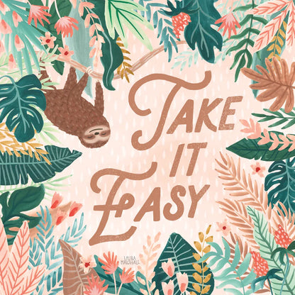 Jungle Hangout III by Laura Marshall. SKU 55742a. Archival Giclee Fine art print for wall decor.