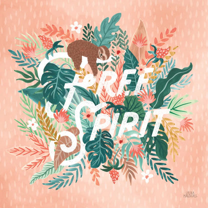 Jungle Hangout IV by Laura Marshall. SKU 55743a. Archival Giclee Fine art print for wall decor.