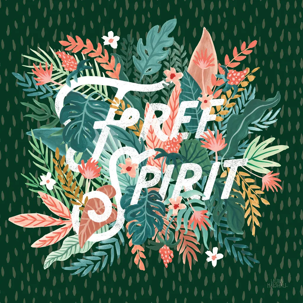 Jungle Hangout IV No Sloth Emerald Green by Laura Marshall. SKU 59162a. Archival Giclee Fine art print for wall decor.