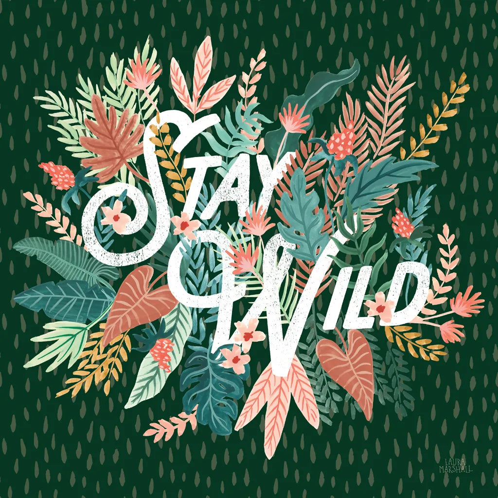 Jungle Hangout V No Sloth Emerald Green by Laura Marshall. SKU 59163a. Archival Giclee Fine art print for wall decor.