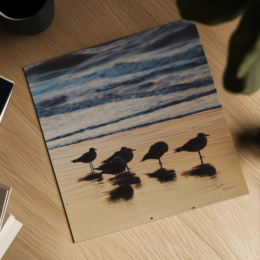 Kalaloch Birds II by Laura Marshall. Shown as a detailed flat fine art print, highlighting archival giclee quality. Available as an archival giclee rolled canvas, fine art paper, or poster print. SKU 42972a.