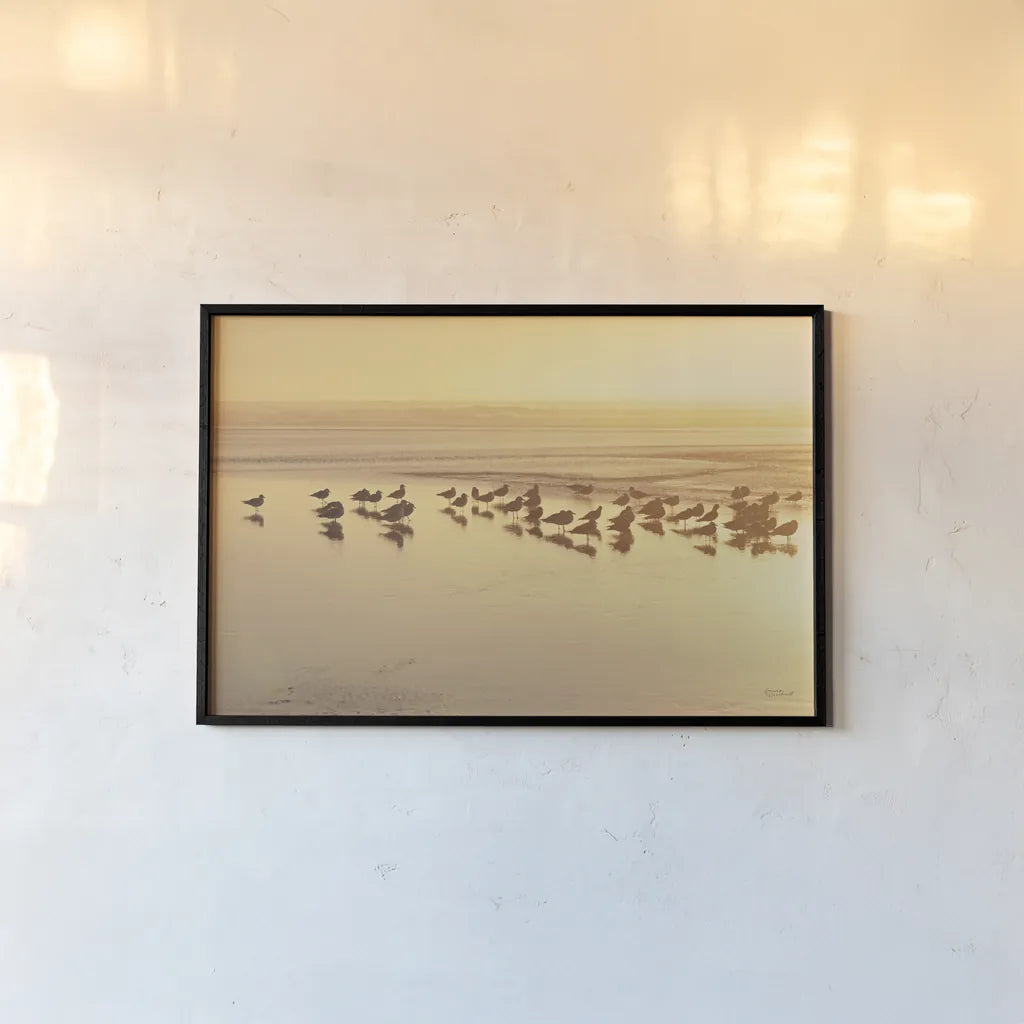 Kalaloch Sunset II by Laura Marshall. shown as a paper print in a black flame. Available as a archival giclee rolled canvas, fine art paper, or poster print. SKU 17121i.