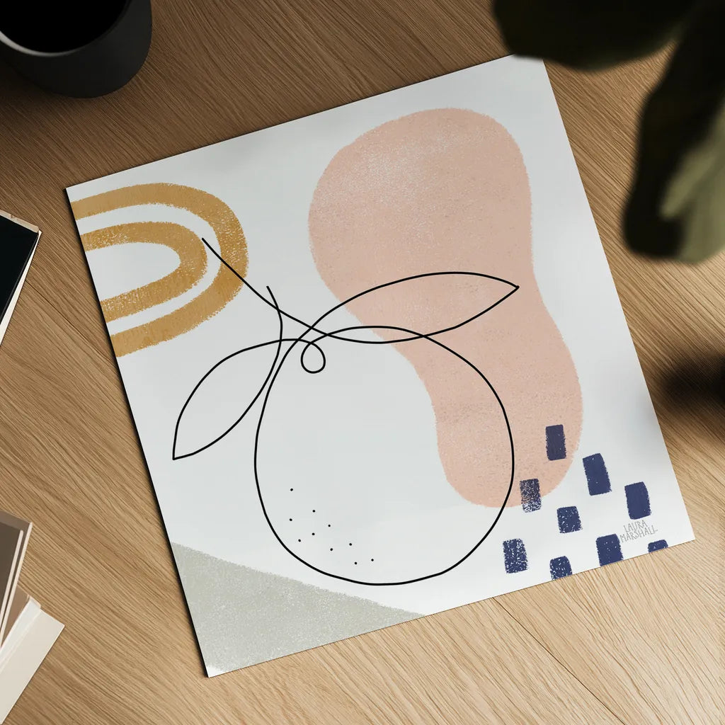 Kitchen Table I by Laura Marshall. Shown as a detailed flat fine art print, highlighting archival giclee quality. Available as an archival giclee rolled canvas, fine art paper, or poster print. SKU 56337a.