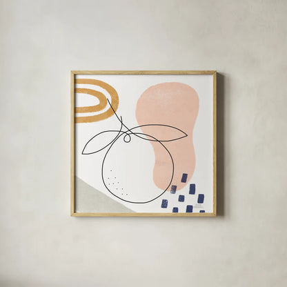 Kitchen Table I by Laura Marshall. Shown in a natural wood glass frame for a timeless modern aesthetic. Available as an archival giclee rolled canvas, fine art paper, or poster print. SKU 56337a.