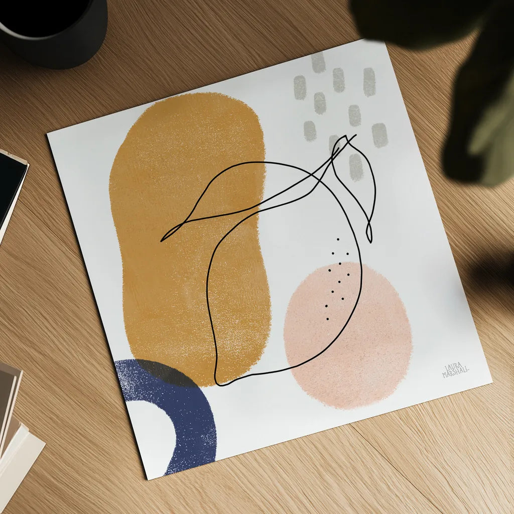 Kitchen Table II by Laura Marshall. Shown as a detailed flat fine art print, highlighting archival giclee quality. Available as an archival giclee rolled canvas, fine art paper, or poster print. SKU 56338a.