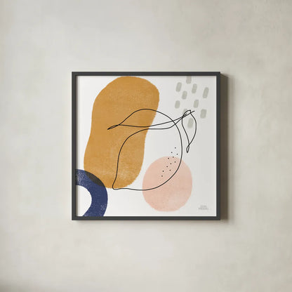 Kitchen Table II by Laura Marshall. Shown in a sleek black glass frame for a contemporary gallery look. Available as an archival giclee rolled canvas, fine art paper, or poster print. SKU 56338a.