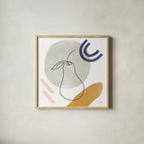 Kitchen Table III by Laura Marshall. Shown in a natural wood glass frame for a timeless modern aesthetic. Available as an archival giclee rolled canvas, fine art paper, or poster print. SKU 56339a.