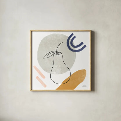 Kitchen Table III by Laura Marshall. Shown in a natural wood glass frame for a timeless modern aesthetic. Available as an archival giclee rolled canvas, fine art paper, or poster print. SKU 56339a.