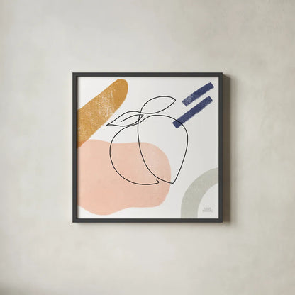 Kitchen Table IV by Laura Marshall. Shown in a sleek black glass frame for a contemporary gallery look. Available as an archival giclee rolled canvas, fine art paper, or poster print. SKU 56340a.