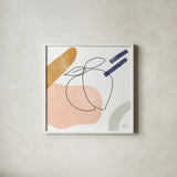 Kitchen Table IV by Laura Marshall. Shown in a crisp white glass frame for a clean and minimalist style. Available as an archival giclee rolled canvas, fine art paper, or poster print. SKU 56340a.