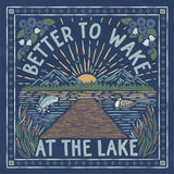 Lakeside Days II Blue by Laura Marshall. SKU 84696a. Archival Giclee Fine art print for wall decor.