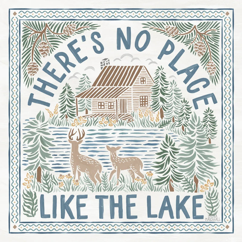Lakeside Days V by Laura Marshall. SKU 84687a. Archival Giclee Fine art print for wall decor.