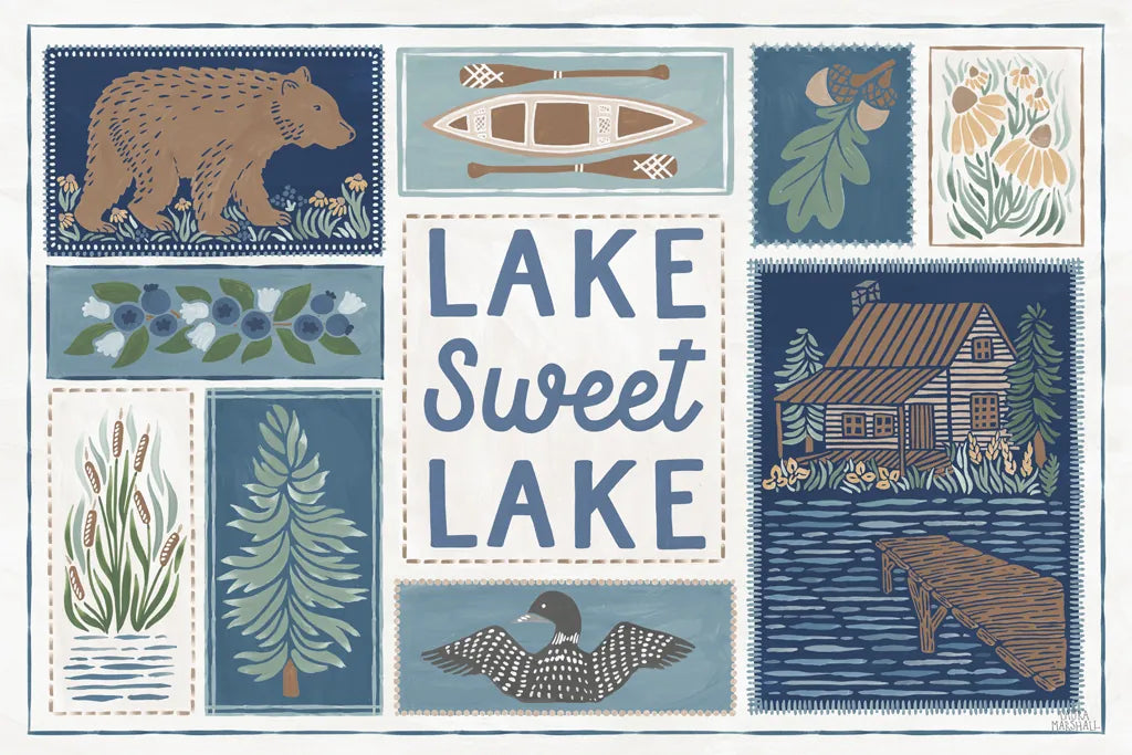 Lakeside Days VI by Laura Marshall. SKU 84688i. Archival Giclee Fine art print for wall decor.