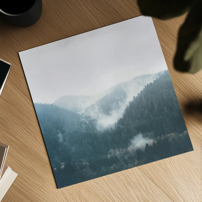 Landscape I Blue by Laura Marshall. Shown as a detailed flat fine art print, highlighting archival giclee quality. Available as an archival giclee rolled canvas, fine art paper, or poster print. SKU 56285a.