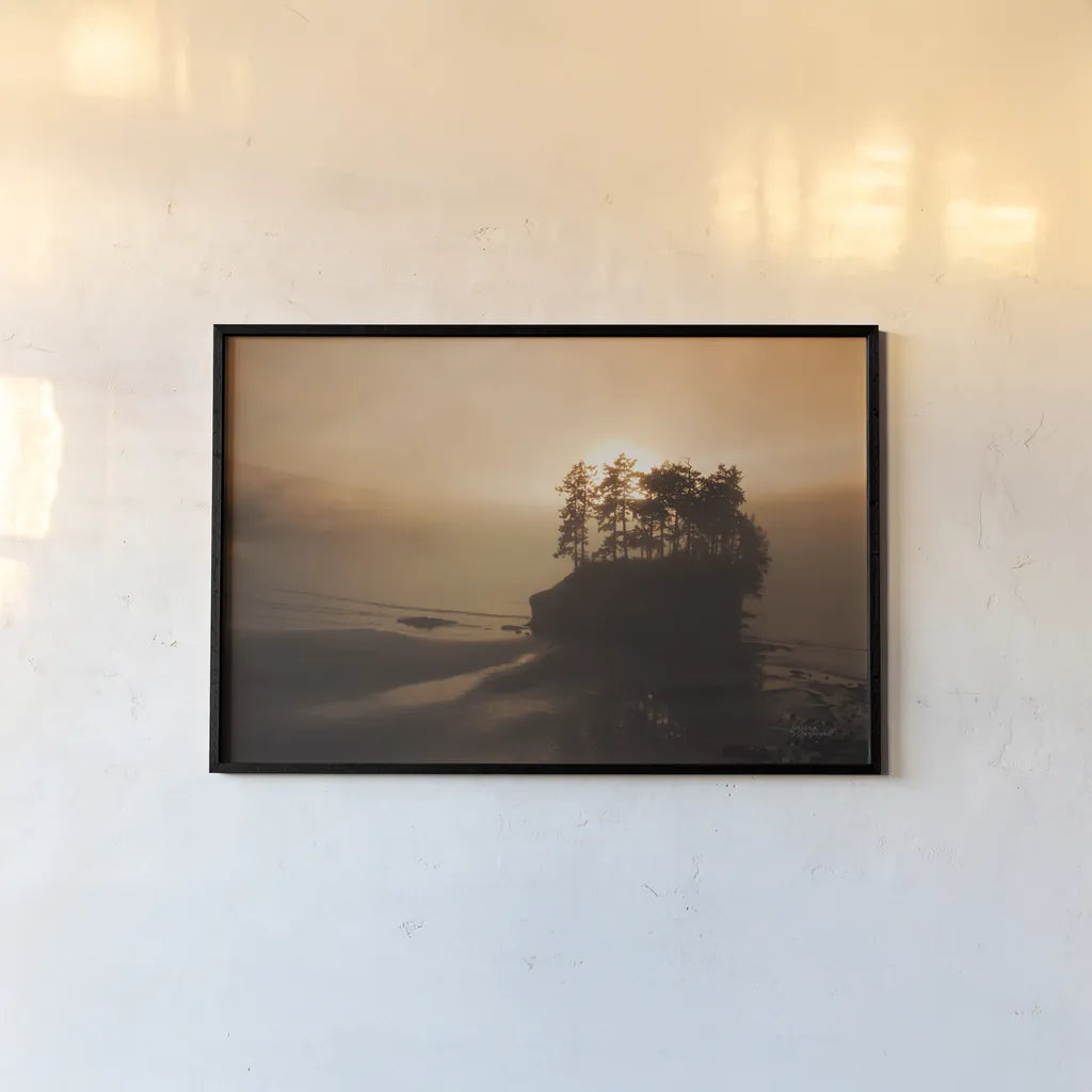 Last Light by Laura Marshall. shown as a paper print in a black flame. Available as a archival giclee rolled canvas, fine art paper, or poster print. SKU 42970i.