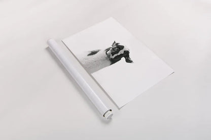 Lovable Llama I by Laura Marshall. shown as a rolled paper print. Available as archival giclee rolled canvas, fine art paper, or poster print. SKU 28488i.