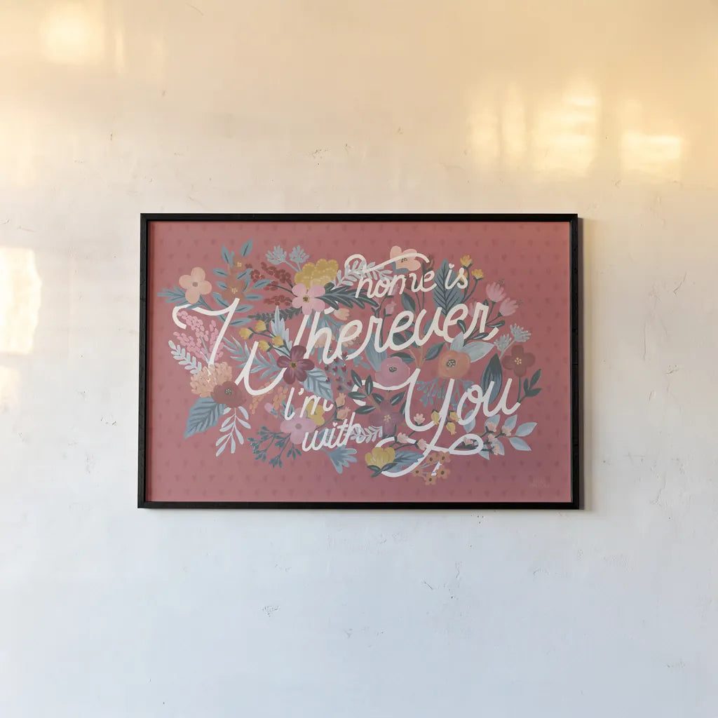 Love Letters I by Laura Marshall. shown as a paper print in a black flame. Available as a archival giclee rolled canvas, fine art paper, or poster print. SKU 61074i.