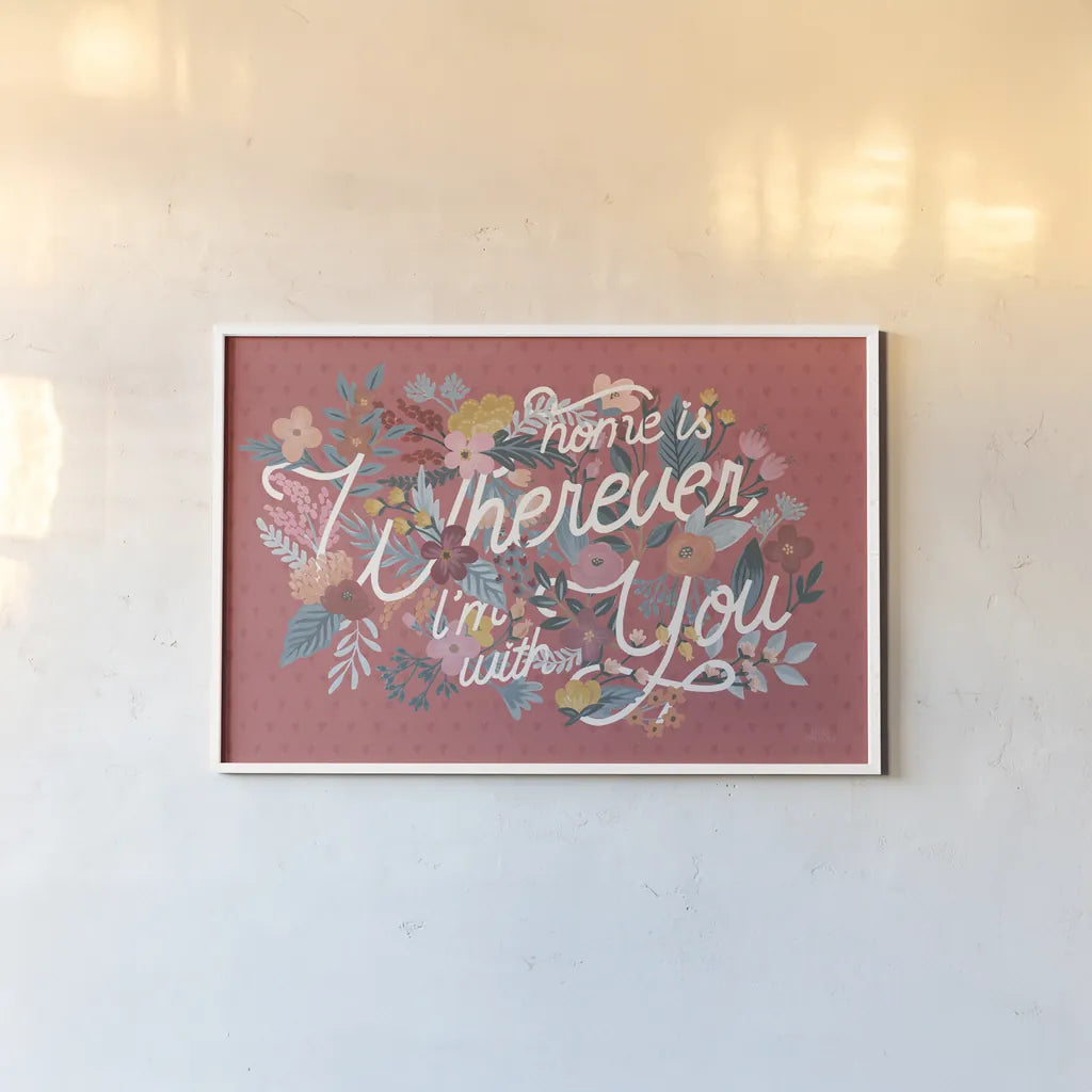 Love Letters I by Laura Marshall. shown as a paper print in a white frame. Available as a archival giclee rolled canvas, fine art paper, or poster print. SKU 61074i.