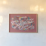 Love Letters I v2 by Laura Marshall. shown as a paper print in a natural frame. Available as a archival giclee rolled canvas, fine art paper, or poster print. SKU 78011i.