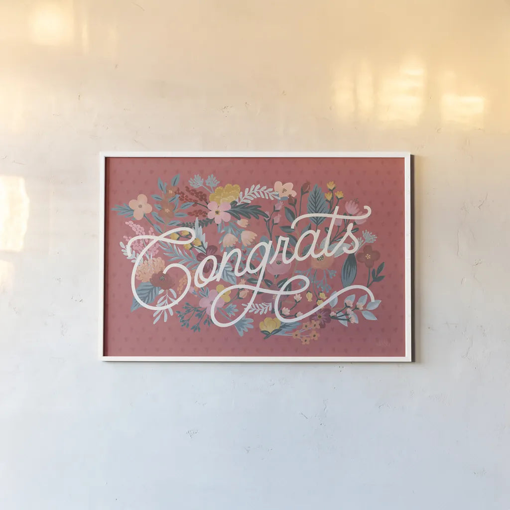 Love Letters I v2 by Laura Marshall. shown as a paper print in a white frame. Available as a archival giclee rolled canvas, fine art paper, or poster print. SKU 78011i.