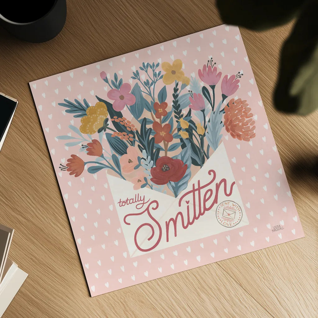 Love Letters III by Laura Marshall. Shown as a detailed flat fine art print, highlighting archival giclee quality. Available as an archival giclee rolled canvas, fine art paper, or poster print. SKU 61076a.