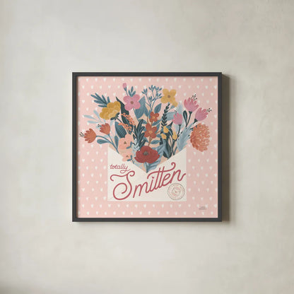 Love Letters III by Laura Marshall. Shown in a sleek black glass frame for a contemporary gallery look. Available as an archival giclee rolled canvas, fine art paper, or poster print. SKU 61076a.