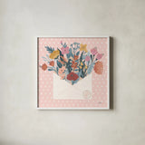 Love Letters III No Words by Laura Marshall. Shown in a crisp white glass frame for a clean and minimalist style. Available as an archival giclee rolled canvas, fine art paper, or poster print. SKU 61842a.