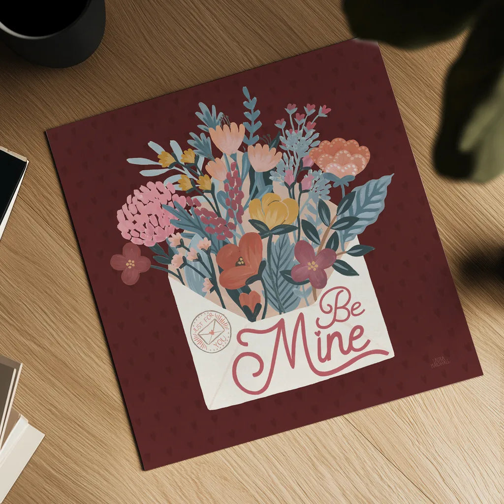 Love Letters IV by Laura Marshall. Shown as a detailed flat fine art print, highlighting archival giclee quality. Available as an archival giclee rolled canvas, fine art paper, or poster print. SKU 61077a.