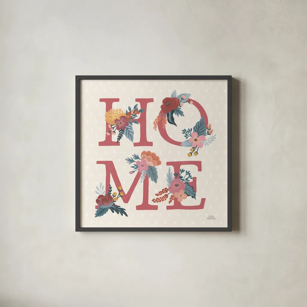 Love Letters IX by Laura Marshall. Shown in a sleek black glass frame for a contemporary gallery look. Available as an archival giclee rolled canvas, fine art paper, or poster print. SKU 61082a.