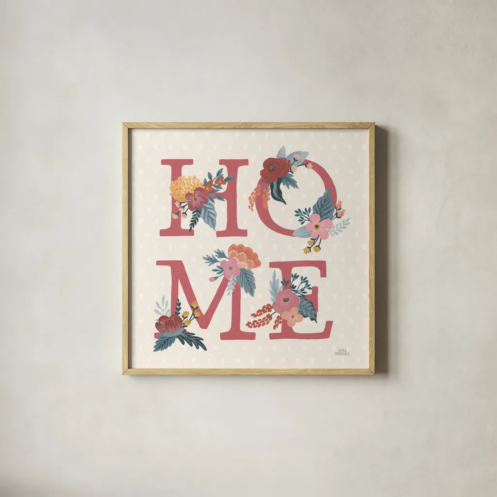 Love Letters IX by Laura Marshall. Shown in a natural wood glass frame for a timeless modern aesthetic. Available as an archival giclee rolled canvas, fine art paper, or poster print. SKU 61082a.