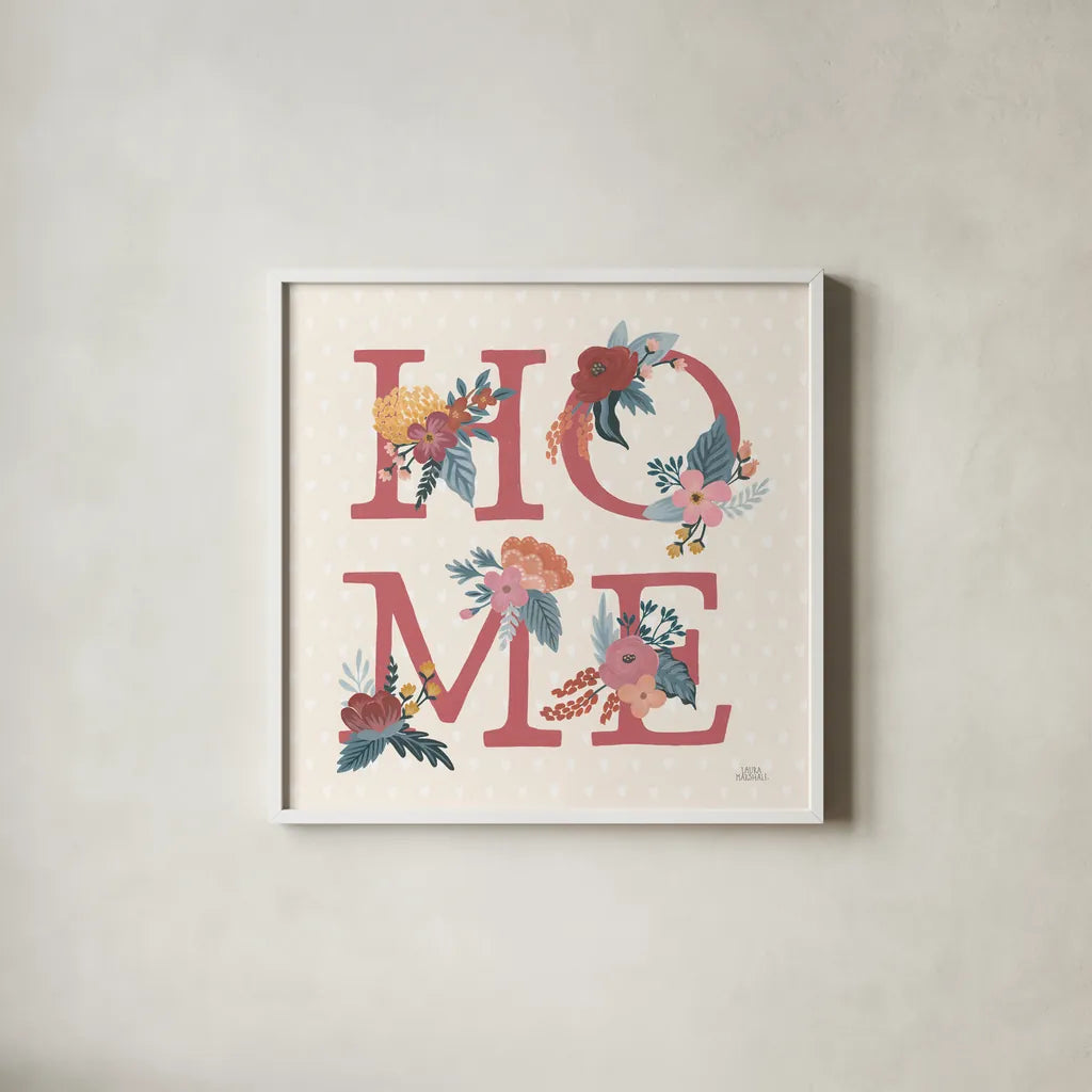 Love Letters IX by Laura Marshall. Shown in a crisp white glass frame for a clean and minimalist style. Available as an archival giclee rolled canvas, fine art paper, or poster print. SKU 61082a.