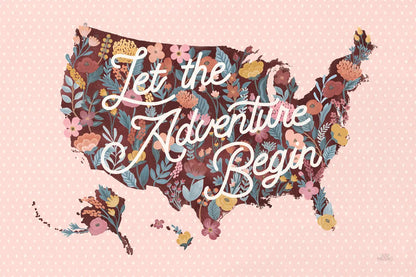 Love Letters Map by Laura Marshall. SKU 63414i. Archival Giclee Fine art print for wall decor.