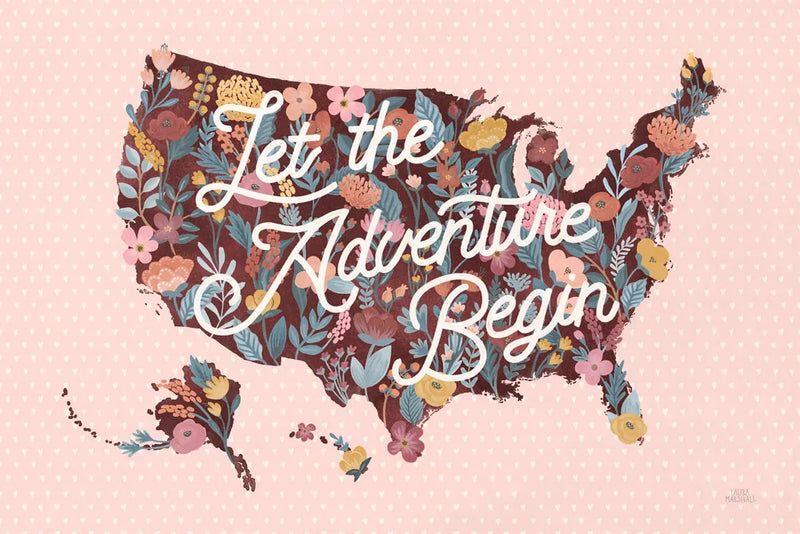 Love Letters Map by Laura Marshall. SKU 63414i. Archival Giclee Fine art print for wall decor.