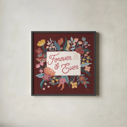 Love Letters V by Laura Marshall. Shown in a sleek black glass frame for a contemporary gallery look. Available as an archival giclee rolled canvas, fine art paper, or poster print. SKU 61078a.
