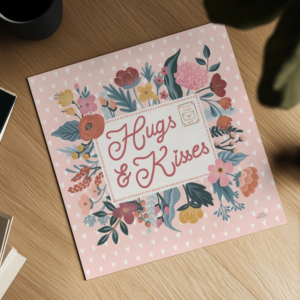 Love Letters VI by Laura Marshall. Shown as a detailed flat fine art print, highlighting archival giclee quality. Available as an archival giclee rolled canvas, fine art paper, or poster print. SKU 61079a.