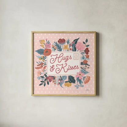 Love Letters VI by Laura Marshall. Shown in a natural wood glass frame for a timeless modern aesthetic. Available as an archival giclee rolled canvas, fine art paper, or poster print. SKU 61079a.