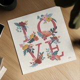 Love Letters VII by Laura Marshall. Shown as a detailed flat fine art print, highlighting archival giclee quality. Available as an archival giclee rolled canvas, fine art paper, or poster print. SKU 61080a.