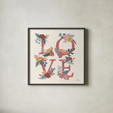 Love Letters VII by Laura Marshall. Shown in a sleek black glass frame for a contemporary gallery look. Available as an archival giclee rolled canvas, fine art paper, or poster print. SKU 61080a.