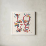 Love Letters VII by Laura Marshall. Shown in a crisp white glass frame for a clean and minimalist style. Available as an archival giclee rolled canvas, fine art paper, or poster print. SKU 61080a.