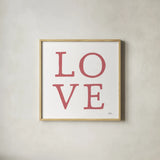 Love Letters VII No Flowers by Laura Marshall. Shown in a natural wood glass frame for a timeless modern aesthetic. Available as an archival giclee rolled canvas, fine art paper, or poster print. SKU 65233a.