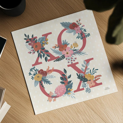 Love Letters VIII by Laura Marshall. Shown as a detailed flat fine art print, highlighting archival giclee quality. Available as an archival giclee rolled canvas, fine art paper, or poster print. SKU 61081a.